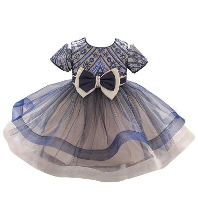 China Breathable hot sale big girls a line dress cute birthday dresses wedding princess for sale