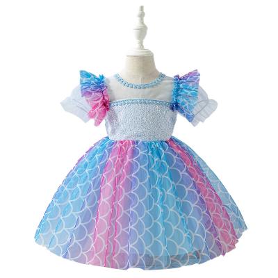 China Good Quality Breathable Princess Children Elegant Lace Flower Girl Dress Models for sale