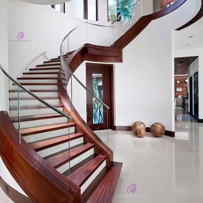 China Modern bespoke wooden staircase for sale