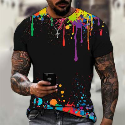 Chine T-shirt anti-rétrécissement pour hommes surdimensionné T-shirt sublimation complète Longueur de hanche à vendre