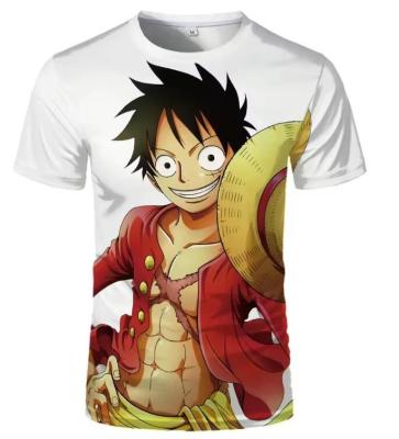 China Cartoon 3D gedrukt Sublimatie Shirt Modieus Mensen Anime T-Shirt Te koop