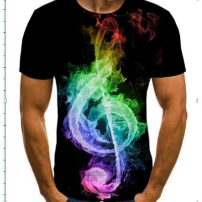 China Tie Dye Round Neck Farbige Sublimationshemden Maßgeschneiderte Sublimationshemden zu verkaufen