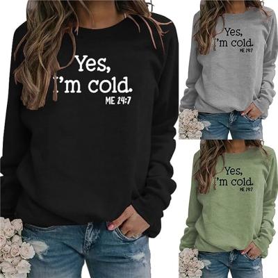 China Funny Letters Printed Casual Loose Sublimation Pullover Sweater Print On Demand OEM for sale