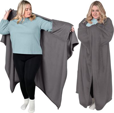 China Cape Cozy Throw Plush de gran tamaño mantas con capucha manta de televisión con capucha en venta