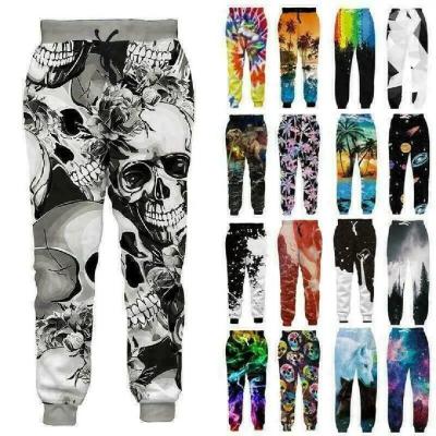 China Customized Polyester Sublimation 3D Printed Joggers Trousers Casual Trousers Sport Sweat Pants for sale