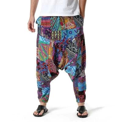 China Sublimatie gedrukt drop kruk sweatpants zakjes Frans Terry sportkleding Oversized mode Te koop