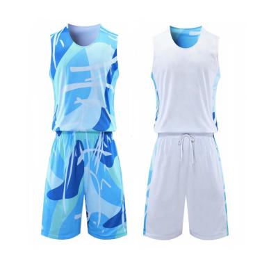 China Reversible Basketball Jersey with Athletic Shorts, Practice Sports Training Uniforms for Men for sale