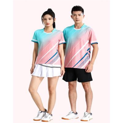 China Traje de bádminton de secado rápido para hombres y mujeres Traje de tenis de mesa Traje de pelota informal en venta