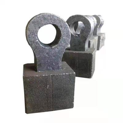 China Construction worksÂ   OEM hammer crusher spare parts alloy manganese steel hammer for hammer crusher attachment wholesale for sale