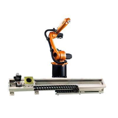 中国 パレット化ロボットアーム Kuka KR 10 R1420 CNGBS ロボットガイドレール付き 販売のため