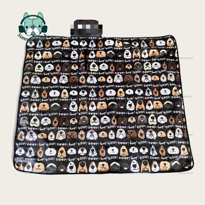 China Waterproof 2 Layers Portable Traveling Mat Oversized Pet Dog Boutique Dog Pet Waist Mat Super Soft Breathable Traveling for sale