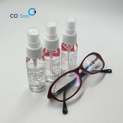 China Monocle Cleaning Eyeglasses 30ml Spray Liquid Glass Spray Cleaning Solution Cleaner Glasses Optical Revealing for sale