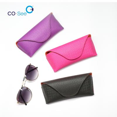 China Large Portable Stylish Medium Frames Sunglasses Case with Cloth Eyeglass Horizontal Bag Magnetic Closure for sale