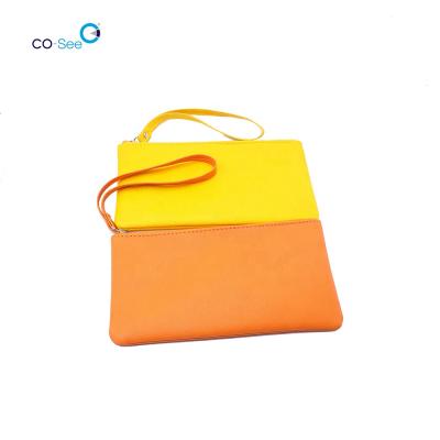 China Fashion Makeup Recyclable Waterproof Leather Small Cosmetic Bags With Closed Zipper for sale