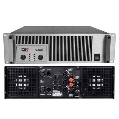 China Best Selling PA1400 Professional Quality 800 8 Attenuation Factor Stereo 1450w 2 Channel Audio Power Amplifier PA1400 for sale