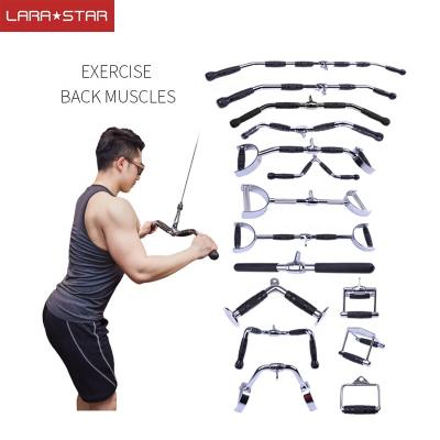 China Universal Gym Fitness Forming Back Wholesale Durable Luxury V Shaped Tricep Push Up Bar With Rubber Hand Grips for sale