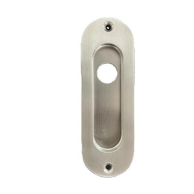 China Traditional Hidden Recessed Oval Stainless Steel Pull Handle Sliding Door Locks Handle For Sliding Door Drawer Cabinet Door for sale