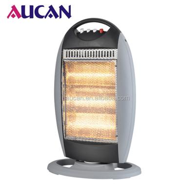 China Hotsale 400/800/1200W Home Hotel GS/CB/CE/ERP/ROHS Standard Popular Electric Portable Halogen Heater Infrared Heater for sale