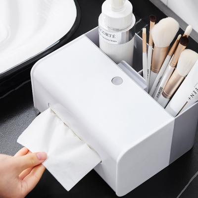 China New Creative Creativity Cloth Rack Tissue Holder Hand Holding Cloth Desktop Storage Box Eco-friendly for sale