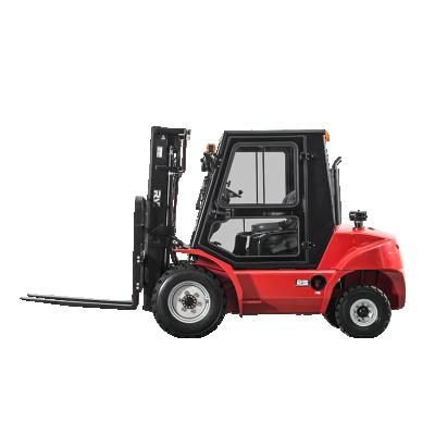 China Building Material Stores Royal 4WD 2ton 2.5ton 3ton 3.5ton 4ton 5ton 4 Wheel Chase Road Forklift All Terrain Forklift for sale