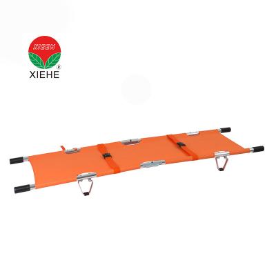 China Metal Health 2 Fold Folding Aluminum Alloy Stretcher First-Aid Devices for sale