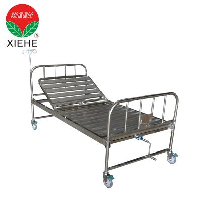 China Detachable Manual Hospital Bed Stainless Steel Hospital Bed for sale