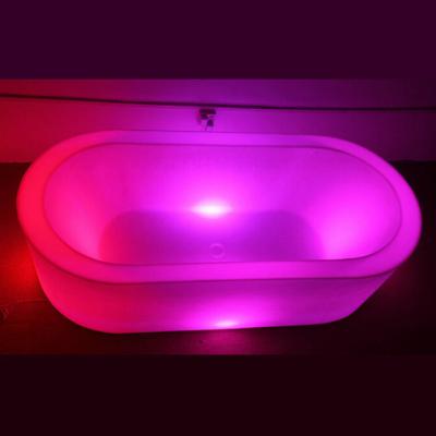 China Environment friendly; Humanization; waterproof indoor plastic K101 color changing rechargeable LED waterproof bathtub for sale