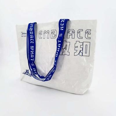 China 100gsm promotional woven bag handled with high quality handle for company for sale