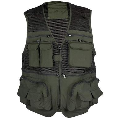 China FREE SAMPLE High Strength Fishing Photography Vest With Pockets Men's Mesh Quick-Dry Waistcoat Outdoor Vest For Travelers for sale