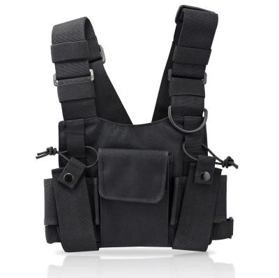 China FREE SAMPLE Harness Chest Front Pack Pouch Holster Vest High Strength Installation For Cipher Polyester Military Vest for sale