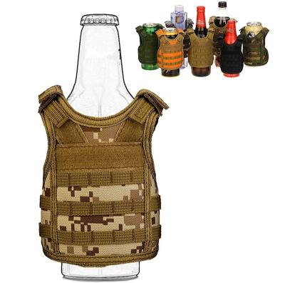 China FREE SAMPLE High Strength Beer Invests Beverage Cooler Mini Adjustable Shoulder Straps Beverage Tactical Holder for Cans and Bottles for sale