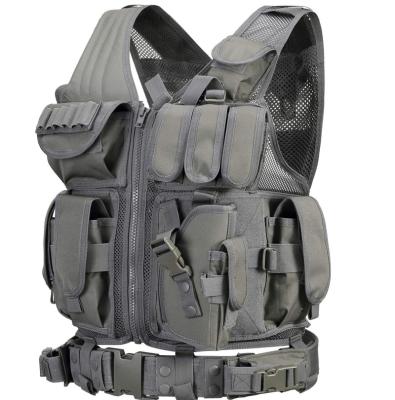 China FREE SAMPLE Police Leather Vest Tactical Air Vest Soft Backpack Paintball Vest for sale