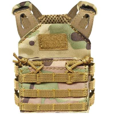 China New Tactical JPC Mini Vests Beverage Cooler Holder Adjustable Backpack Leather Beer Vest for 12oz or 16oz Cans or Bottles for sale