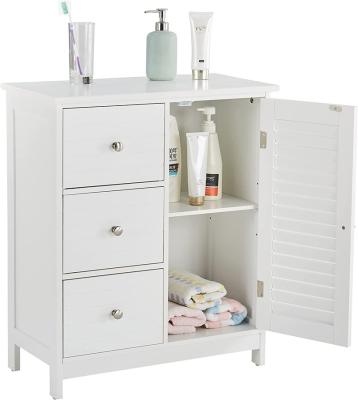 China Customized Modern Space Saver Fast Delivery Cheap White Wood Bathroom Vanity Cabinet for sale