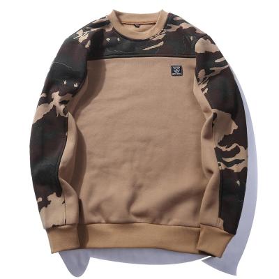 China Wholesale xxxxl anti-shrink plain pullover OEM large sweatshirts hoodies knitted camouflage printed for men 100% cotton for sale