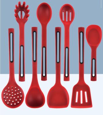 China Unique New Design Kitchenware Silicone Utensils Set 8pcs Kitchen Stocked for sale