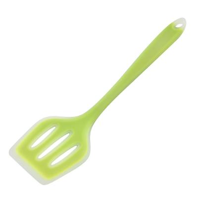 China Food Grade Silicone Tableware Viable Spatula High Temperature Resistant Kitchenware Leaking Flat Spatula Stir-Fry Shovel for sale