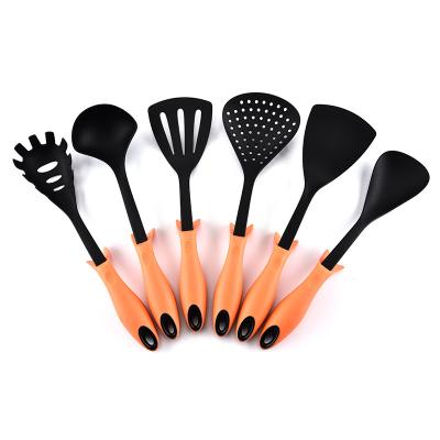 China 6 Piece Kitchen Utensils and Appliances Suit Suit Kitchenware Orange Nylon Viable Suits Cooking Cooking Tools Kitchen Utensils for sale