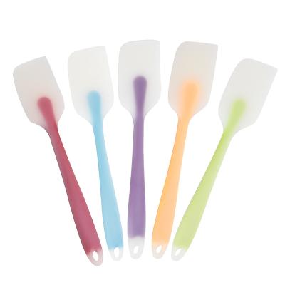 China Food Grade Plastic Eco-friendly Resistance Baking Tools High Temperature Silicone Easy To Clean Butter Spatula for sale