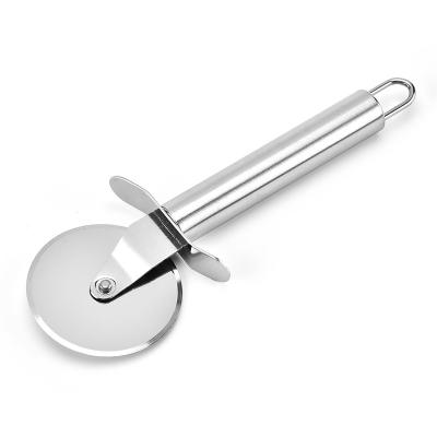 China Sustainable Tools Stainless Steel Tools Kitchen Baking Cake Cake Handheld Rolling Pancakes Round Pizza Cutter Wheels for sale