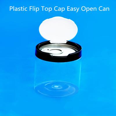 China Candy 280ml PET Plastic Easy Open End Bottle With Flip Top Cap for sale