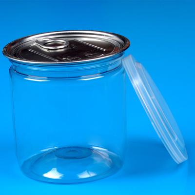 China Candy Dryfruits, Spices, Seafood PET Jars With Lid for sale