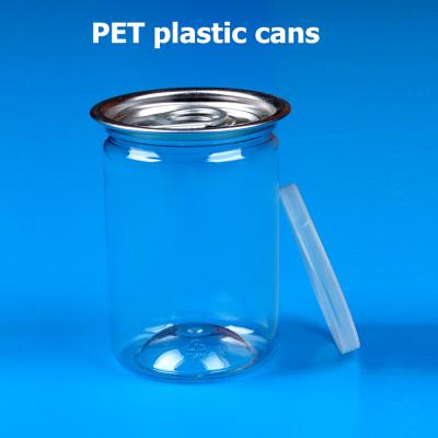 China Candy 150ml , Plastic Aluminum Lid 250ml Easy Open Cans for sale