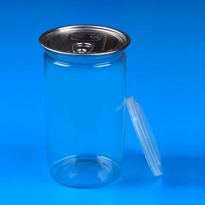 China Clear Candy Food Grade PET Pop Top Boxes With Easy Open Lid for sale