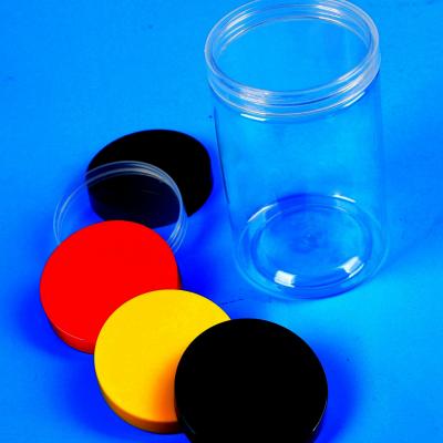 China 310ml Baked Plastic Food Storage Jar With Color Cap for sale