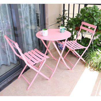 China Modern Simple Table Chair Leisure Outdoor Court Table Chair Set Folding Portable Small Family Table Chair Combination for sale