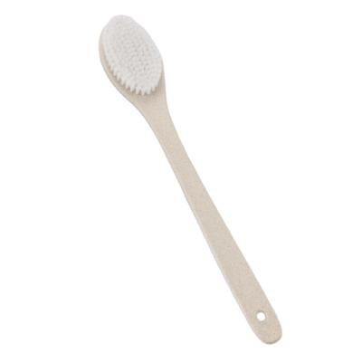 China EXFOLIATE Long Handle Wheat Straw Bath Hot Selling Eco Friendly Waterproof Brush for sale