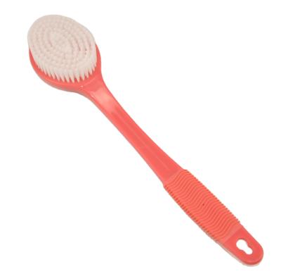 China Non-slip Long Handle Bath Brush With Plastic Long Handle Bath Brush 2 In 1 Bath Brushes, Sponges for sale