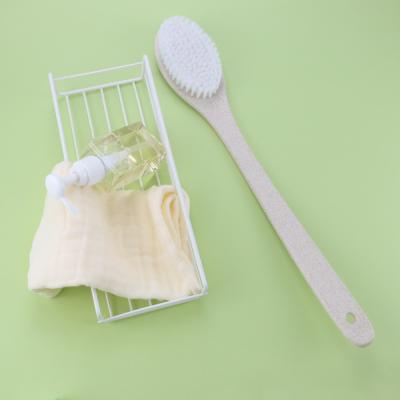 China EXFOLIATE Plastic Eco Friendly Wheat Straw Bath Brush for sale