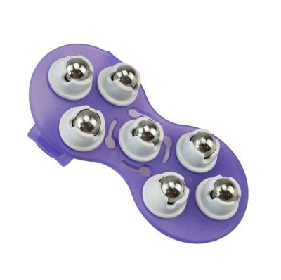 China Palm Shaped Body Massager 7 Body Massager Glove Body Massager 360 Degree Roller Metal Balls for sale